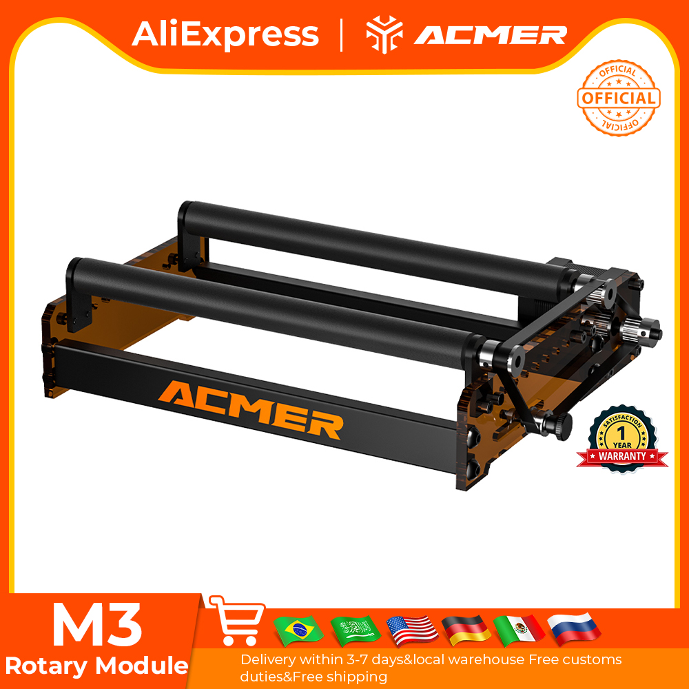 Laser Engraving Software - ACMER M3 Laser-roterende rol 360° °