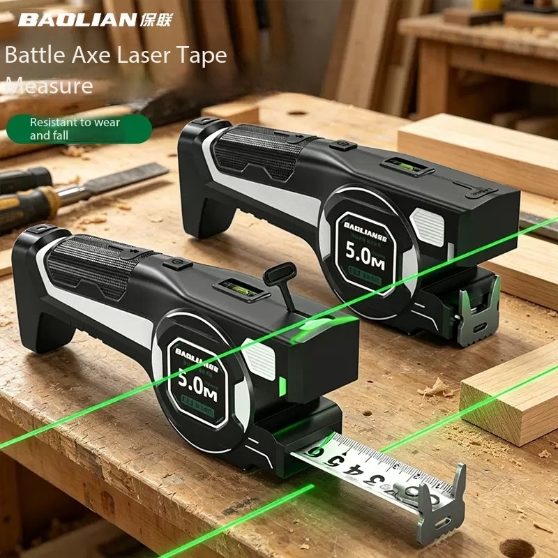 Industrial Laser Tape Measure - Drie-in-één digitale laser-infrarood afstandsmeter met hoge