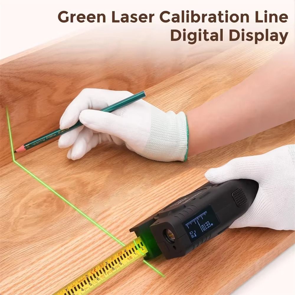 3-in-1 Laser Meetlint Intrekba - Industrial Laser Tape Measure recensie en prijs