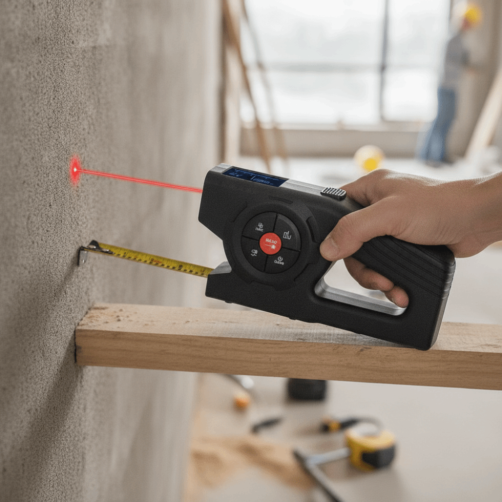 3-in-1 Laser Meetlint Intrekba - Industrial Laser Tape Measure recensie en prijs