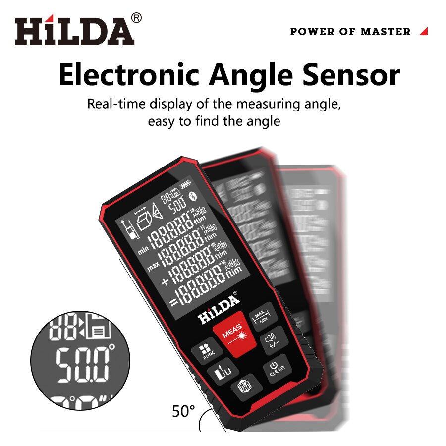 HILDA Laser-afstandsmeter 40/1 - Industrial Laser Tape Measure recensie en prijs