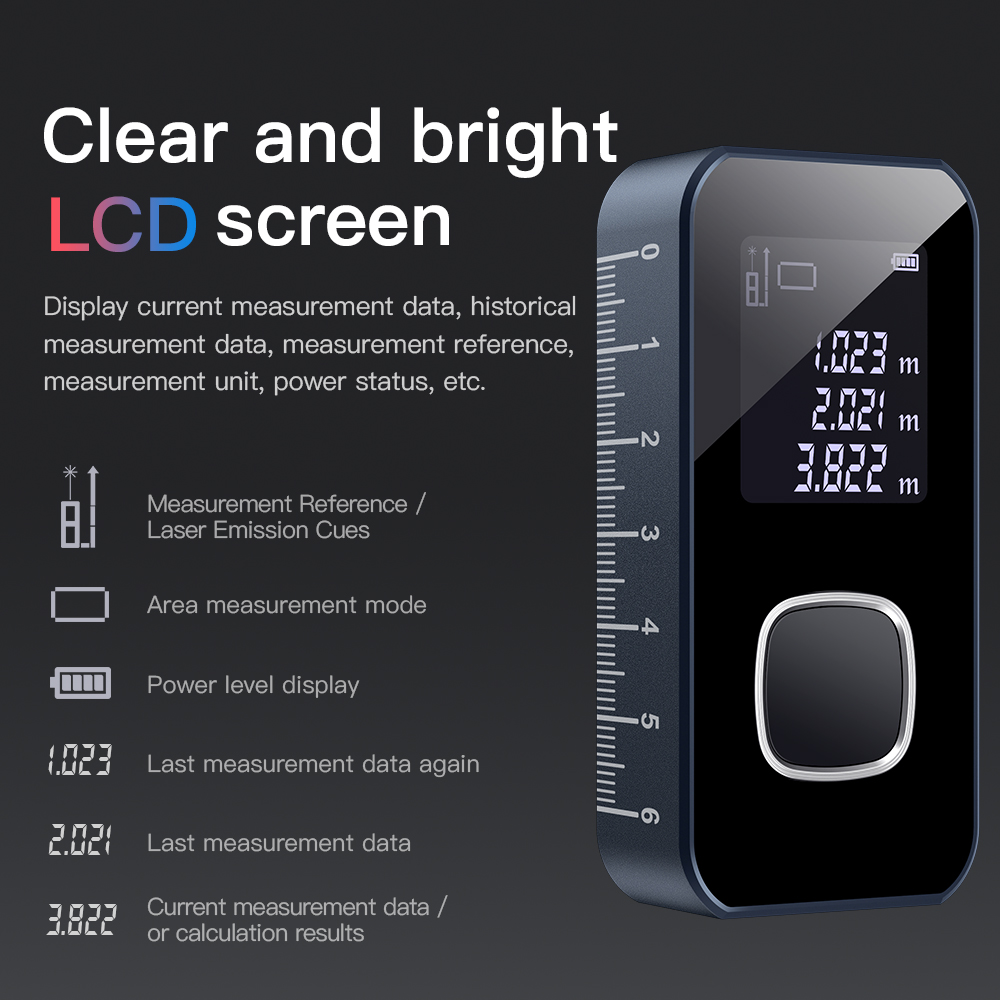 Laserafstandsmeter 60M Slimme  - Industrial Laser Tape Measure recensie en prijs