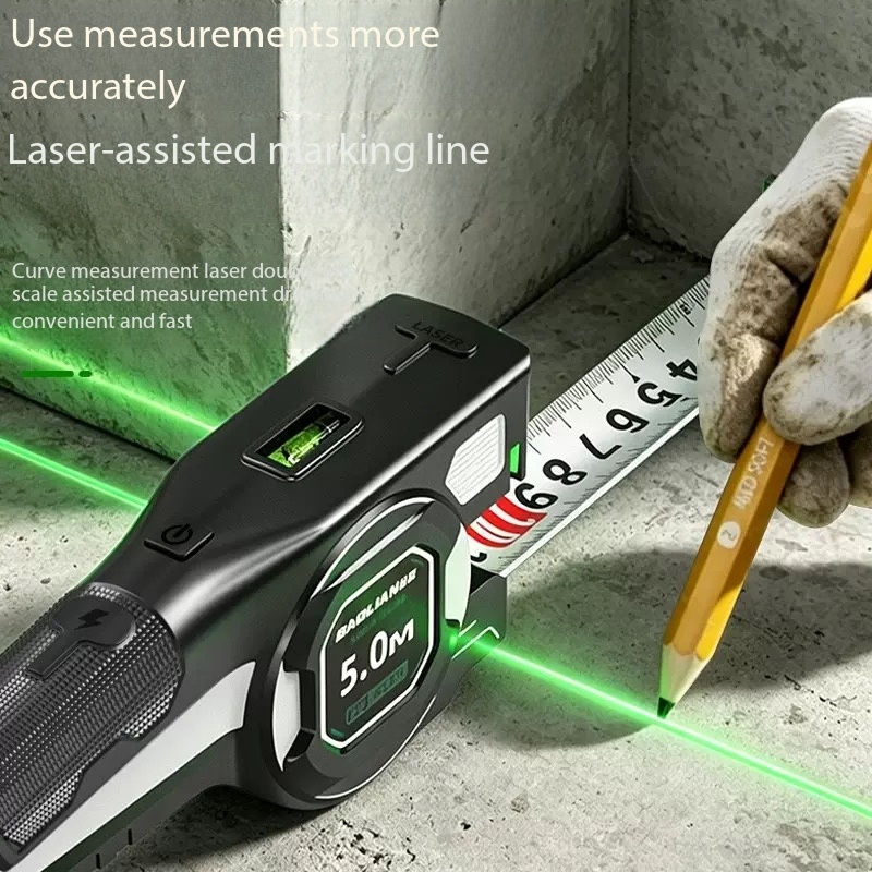 Drie-in-één digitale laser-inf - Industrial Laser Tape Measure recensie en prijs